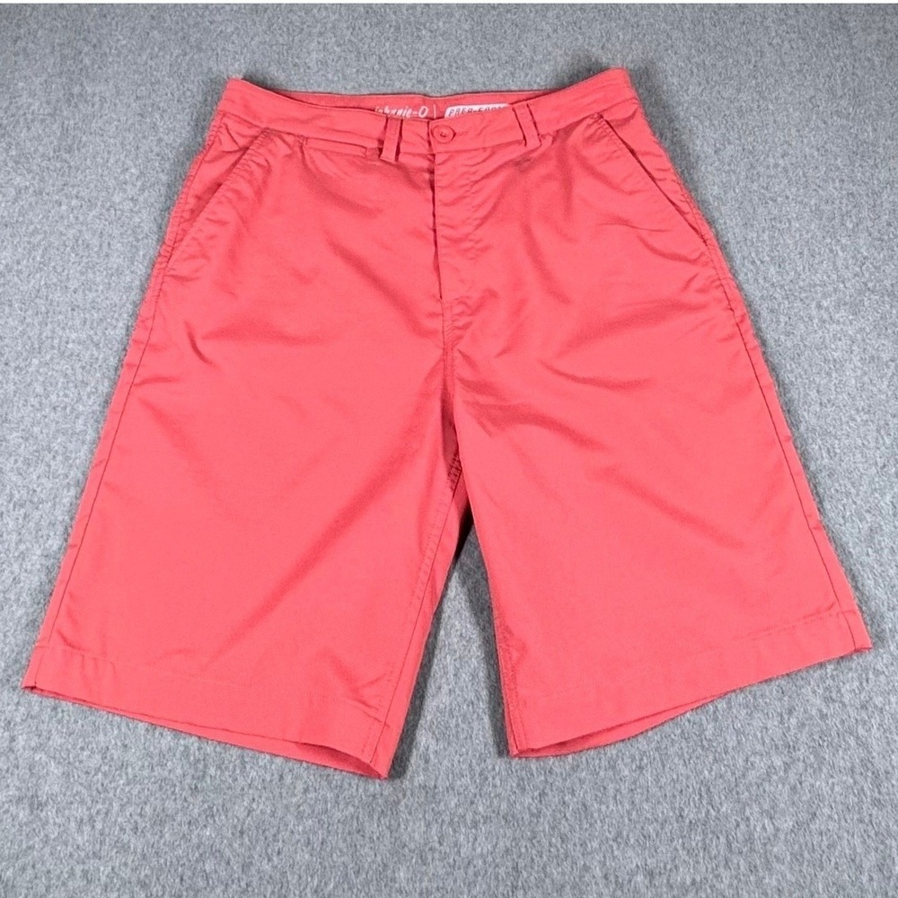Johnnie-O Performance Shorts Mens 35 Fits 34x9 Pink Flat Front Stretch Golf